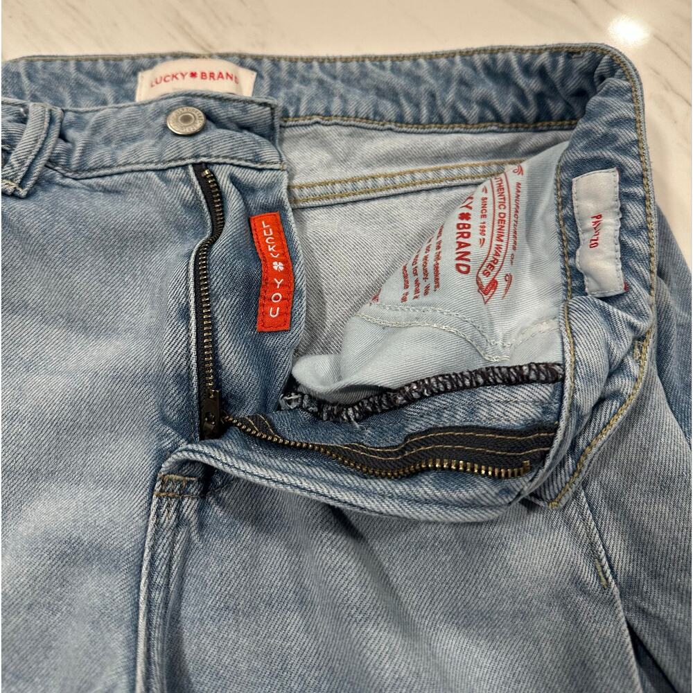 Lucky Brand Palazzo Wide Leg Jeans Women's Size 6/28 High Rise Light Wash - Picture 4 of 14